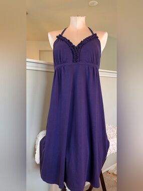 Express Purple Halter Sundress
